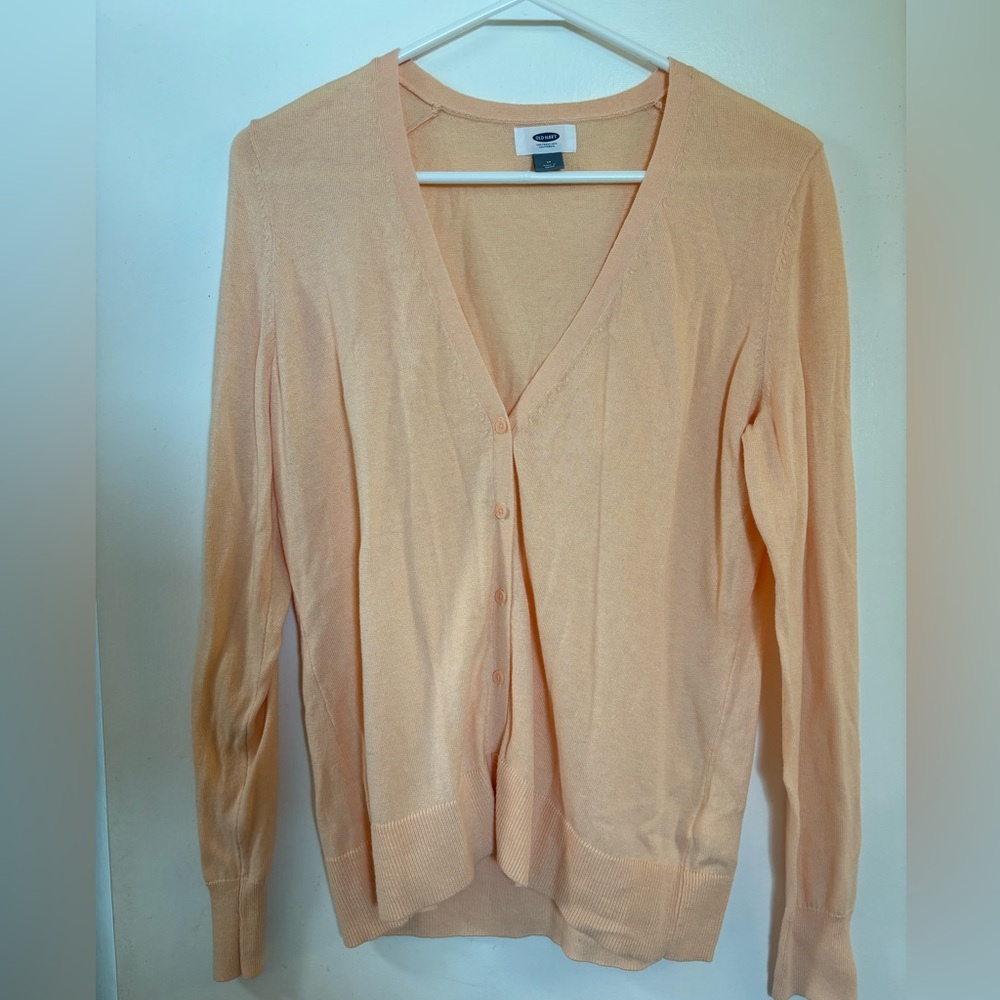 Old Navy V-Neck Cardigan • Size M • Melon